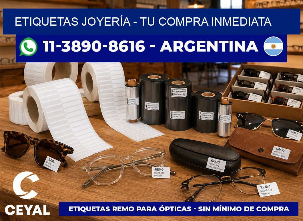 ETIQUETAS JOYERÍA - Tu compra inmediata