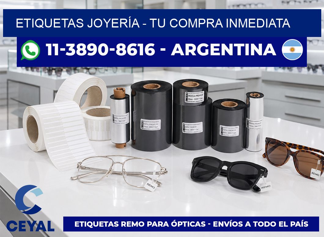 ETIQUETAS JOYERÍA - Tu compra inmediata