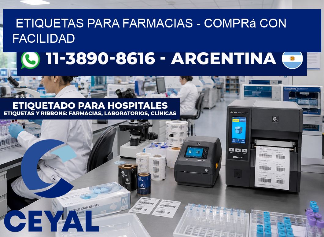 ETIQUETAS PARA FARMACIAS – Comprá con facilidad