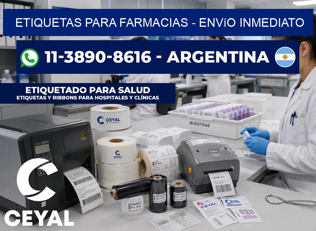 ETIQUETAS PARA FARMACIAS - Envío inmediato