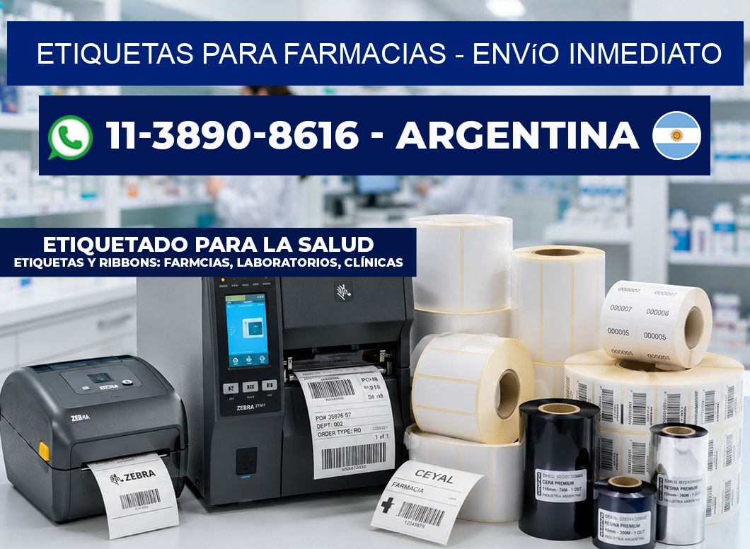 ETIQUETAS PARA FARMACIAS - Envío inmediato
