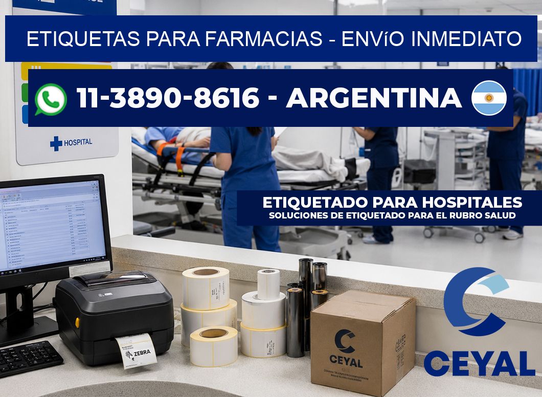 ETIQUETAS PARA FARMACIAS - Envío inmediato