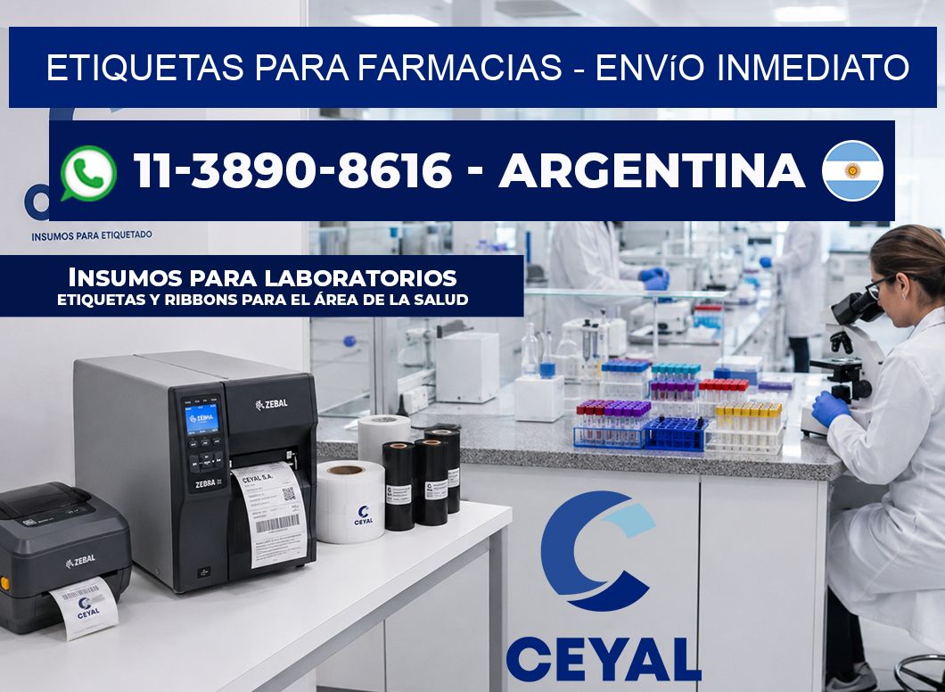 ETIQUETAS PARA FARMACIAS – Envío inmediato