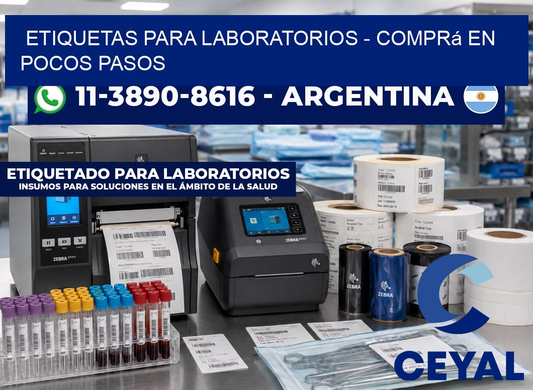 ETIQUETAS PARA LABORATORIOS - Comprá en pocos pasos