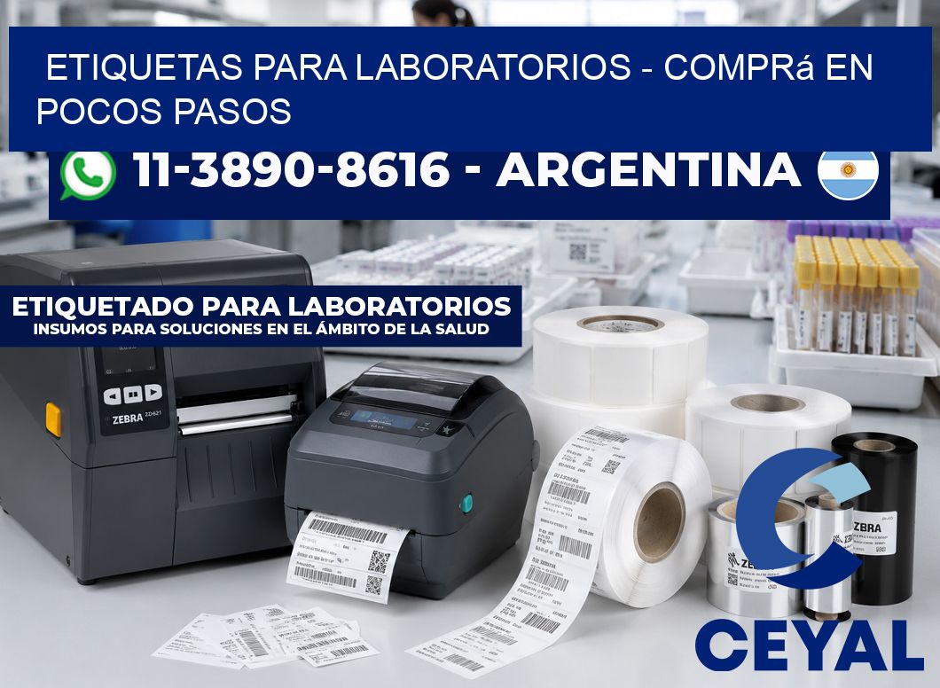 ETIQUETAS PARA LABORATORIOS - Comprá en pocos pasos