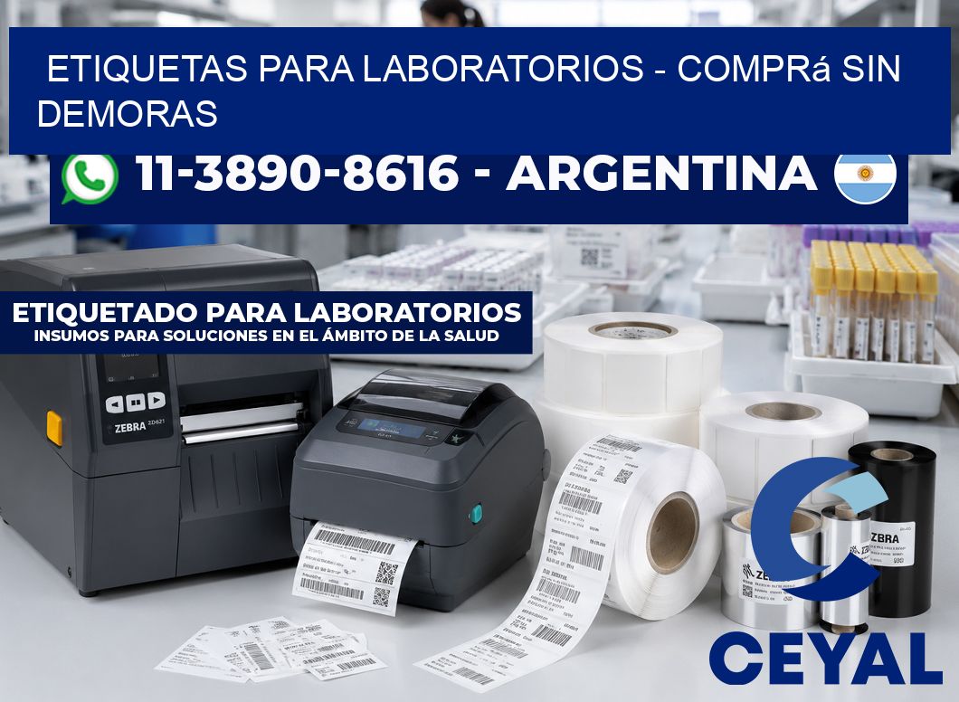 ETIQUETAS PARA LABORATORIOS - Comprá sin demoras