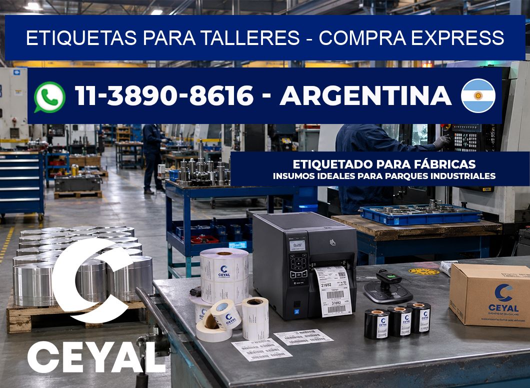ETIQUETAS PARA TALLERES - Compra express