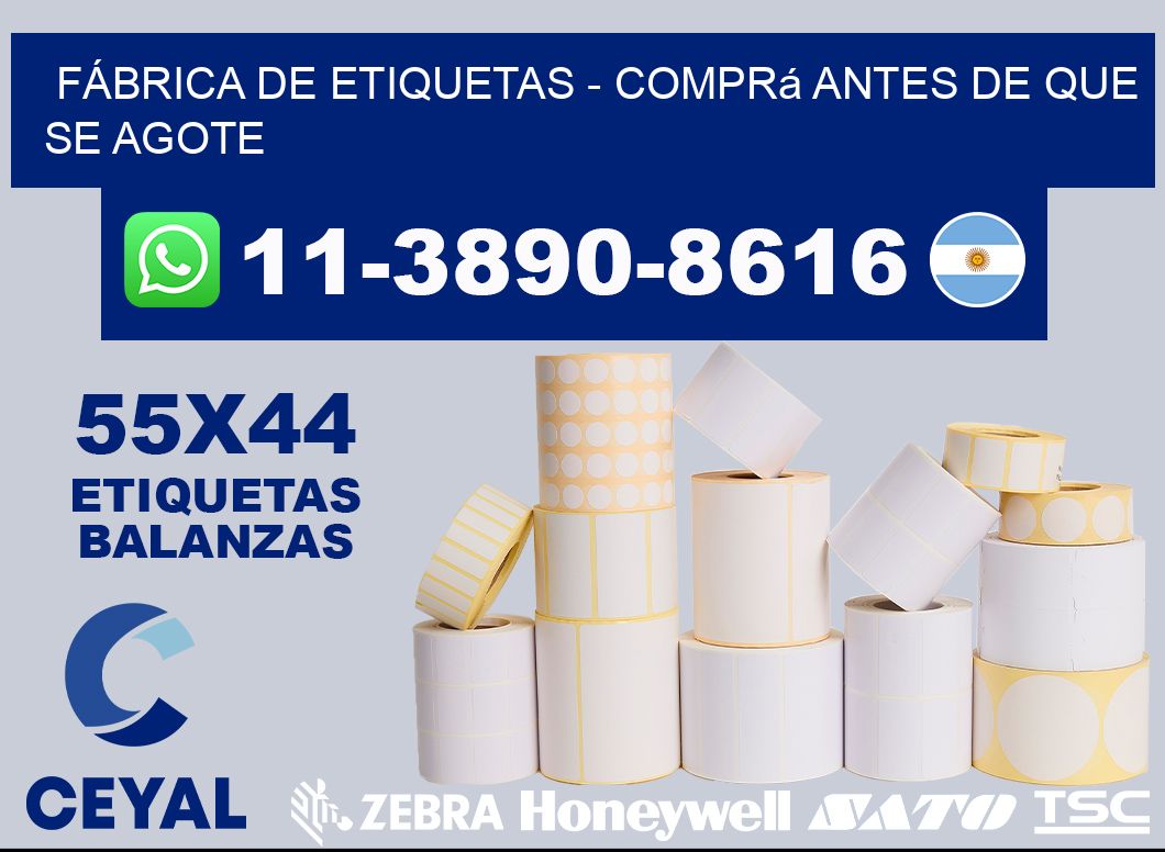 FÁBRICA DE ETIQUETAS - Comprá antes de que se agote