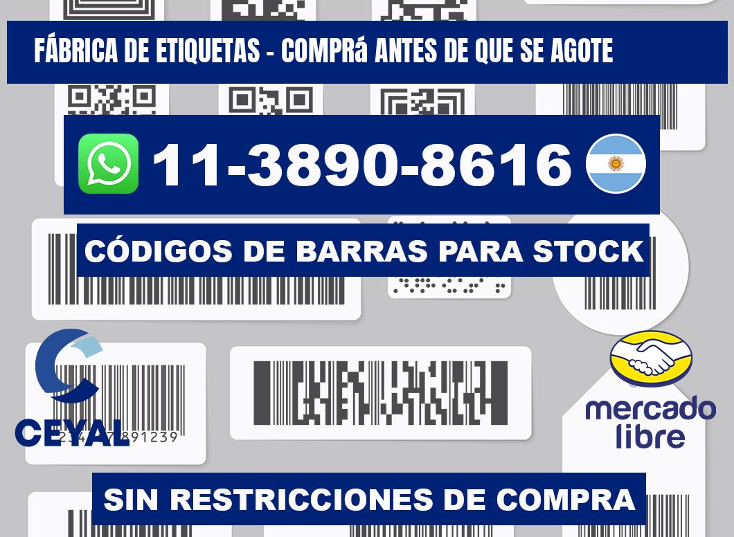 FÁBRICA DE ETIQUETAS - Comprá antes de que se agote