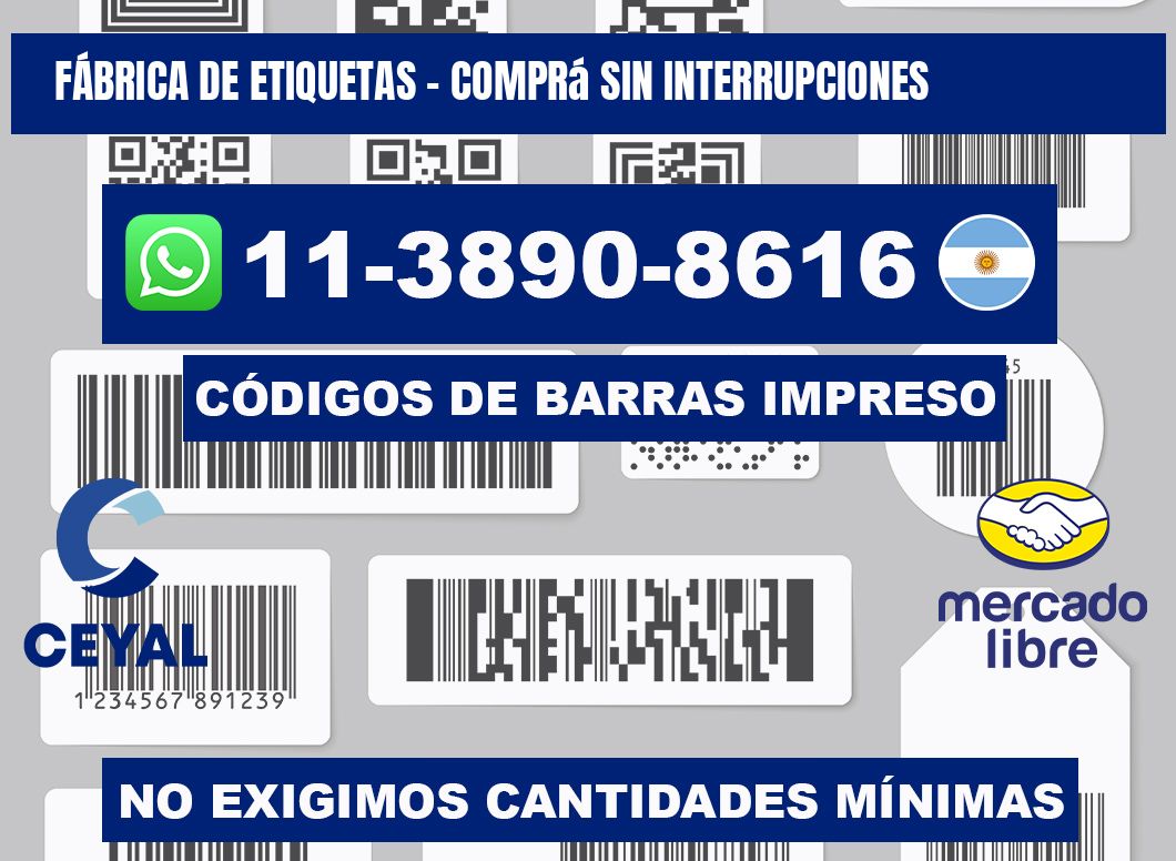 FÁBRICA DE ETIQUETAS - Comprá sin interrupciones