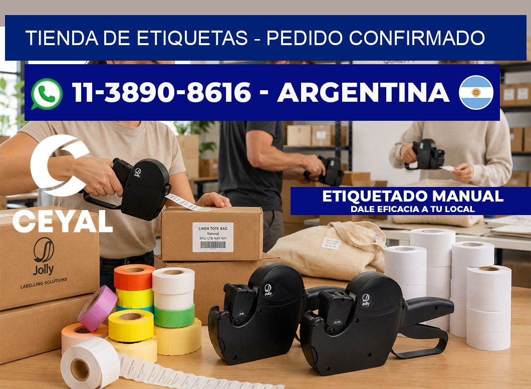 TIENDA DE ETIQUETAS - Pedido confirmado