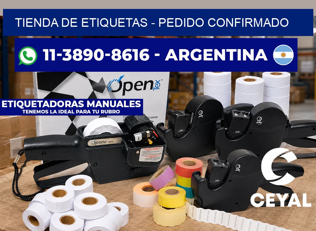 TIENDA DE ETIQUETAS - Pedido confirmado