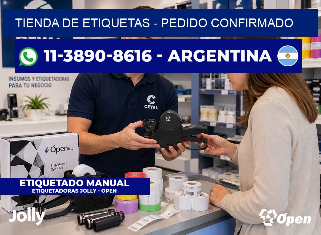 TIENDA DE ETIQUETAS - Pedido confirmado