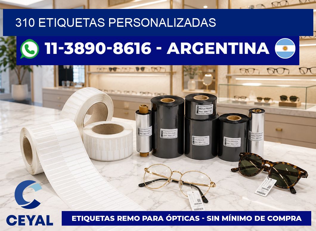 310 ETIQUETAS PERSONALIZADAS