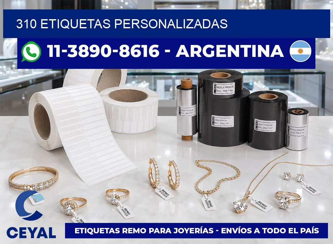 310 ETIQUETAS PERSONALIZADAS