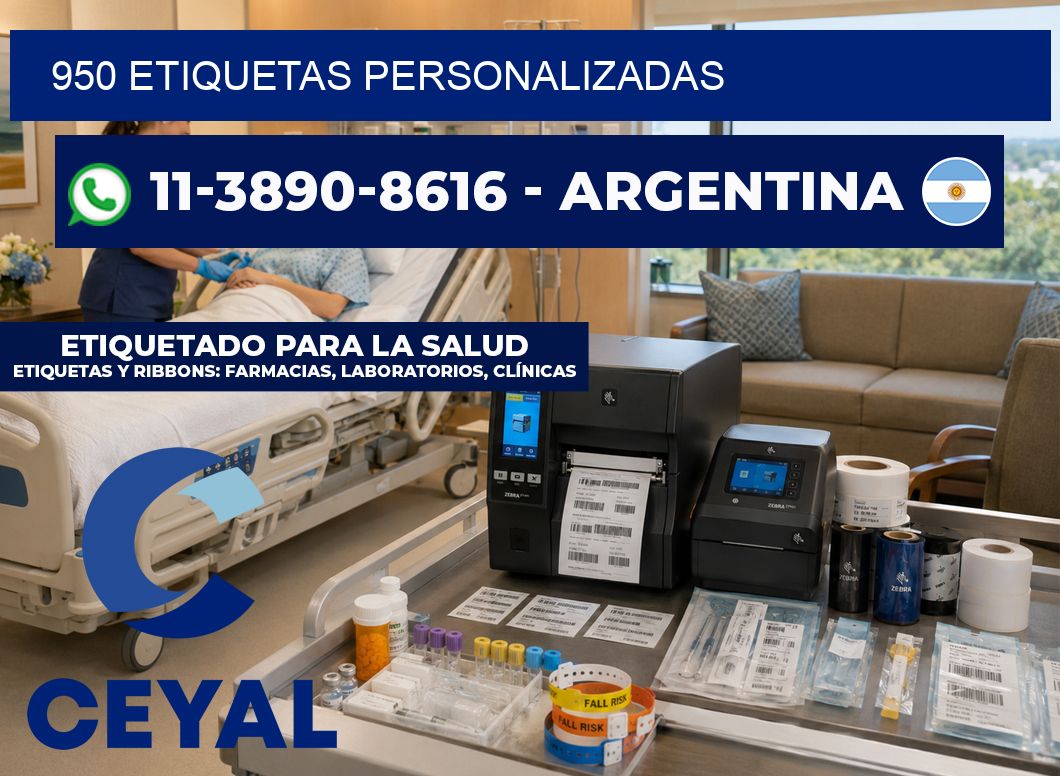 950 ETIQUETAS PERSONALIZADAS