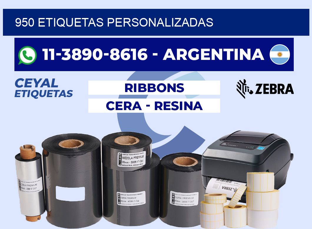 950 ETIQUETAS PERSONALIZADAS