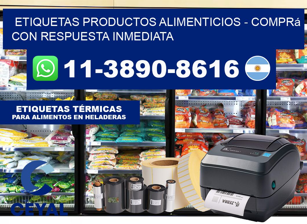 ETIQUETAS PRODUCTOS ALIMENTICIOS – Comprá con respuesta inmediata