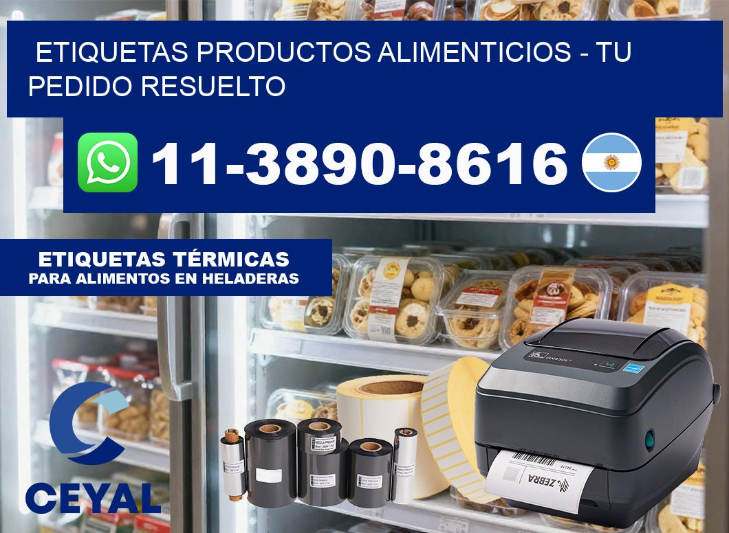 ETIQUETAS PRODUCTOS ALIMENTICIOS – Tu pedido resuelto