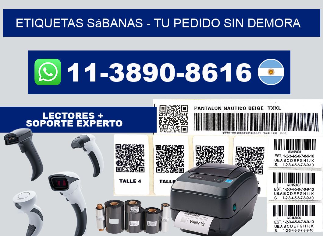 Etiquetas Sábanas - Tu pedido sin demora