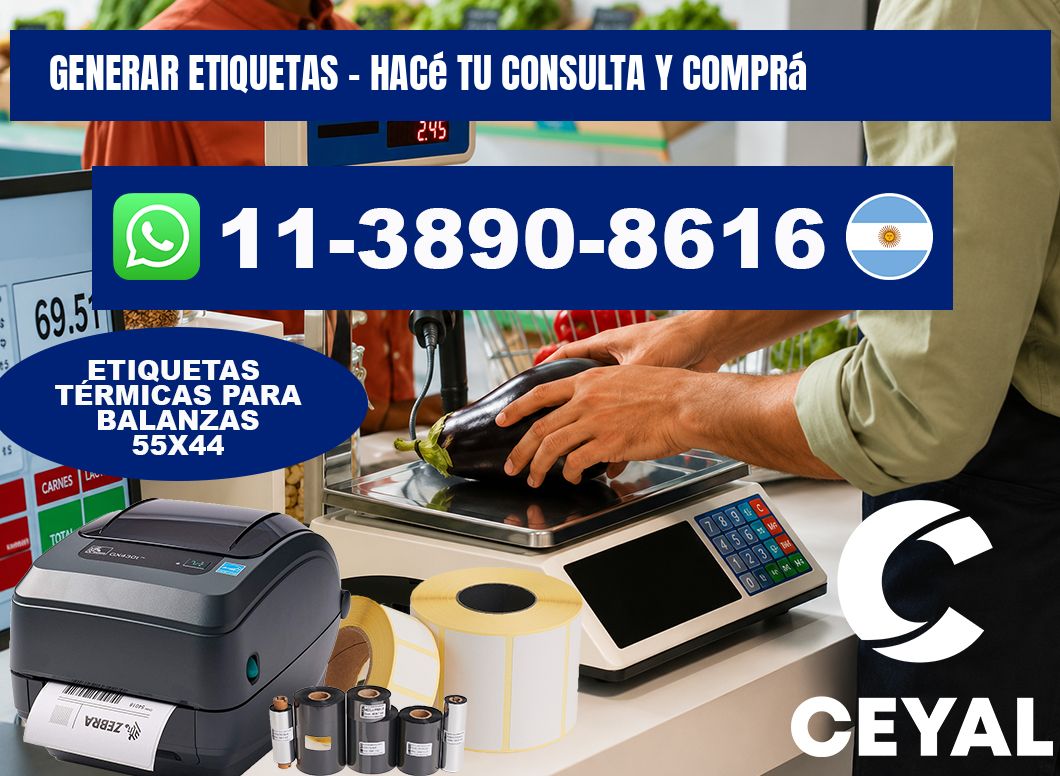 GENERAR ETIQUETAS - Hacé tu consulta y comprá