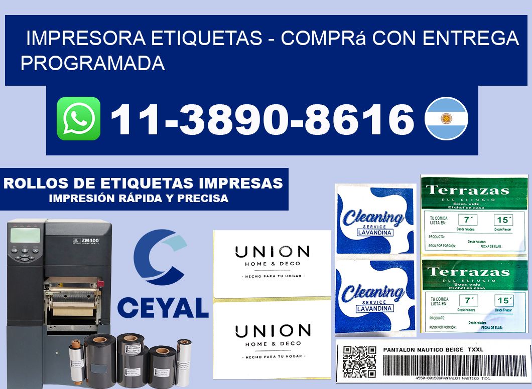 IMPRESORA ETIQUETAS - Comprá con entrega programada