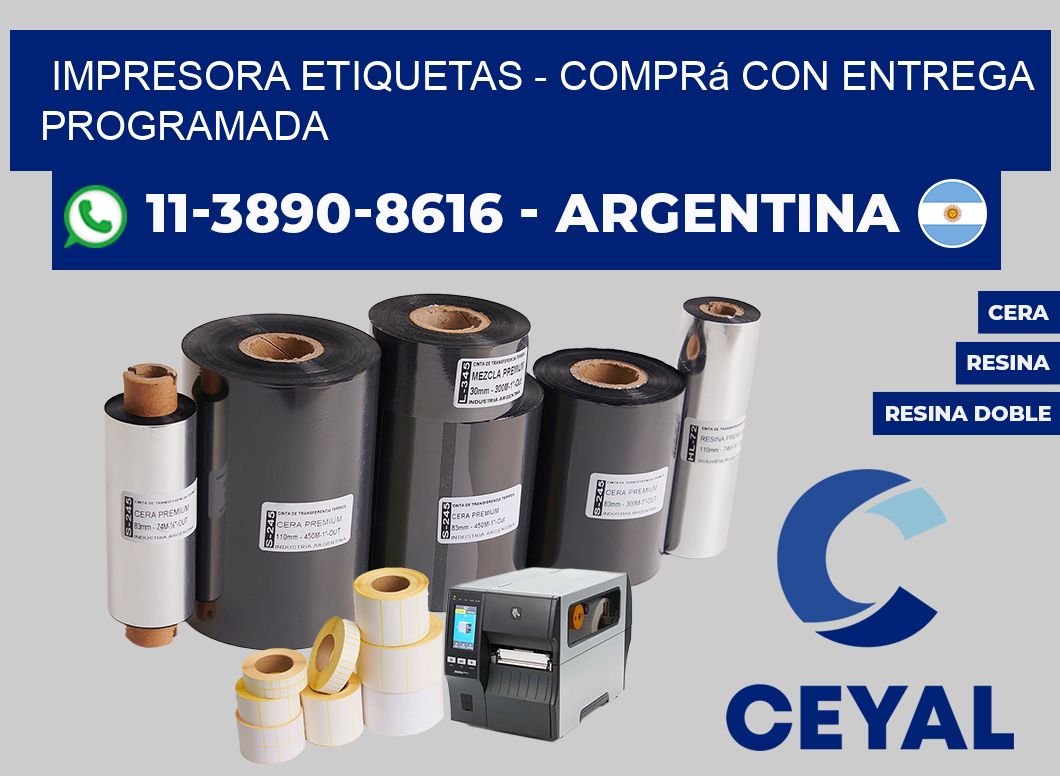 IMPRESORA ETIQUETAS - Comprá con entrega programada
