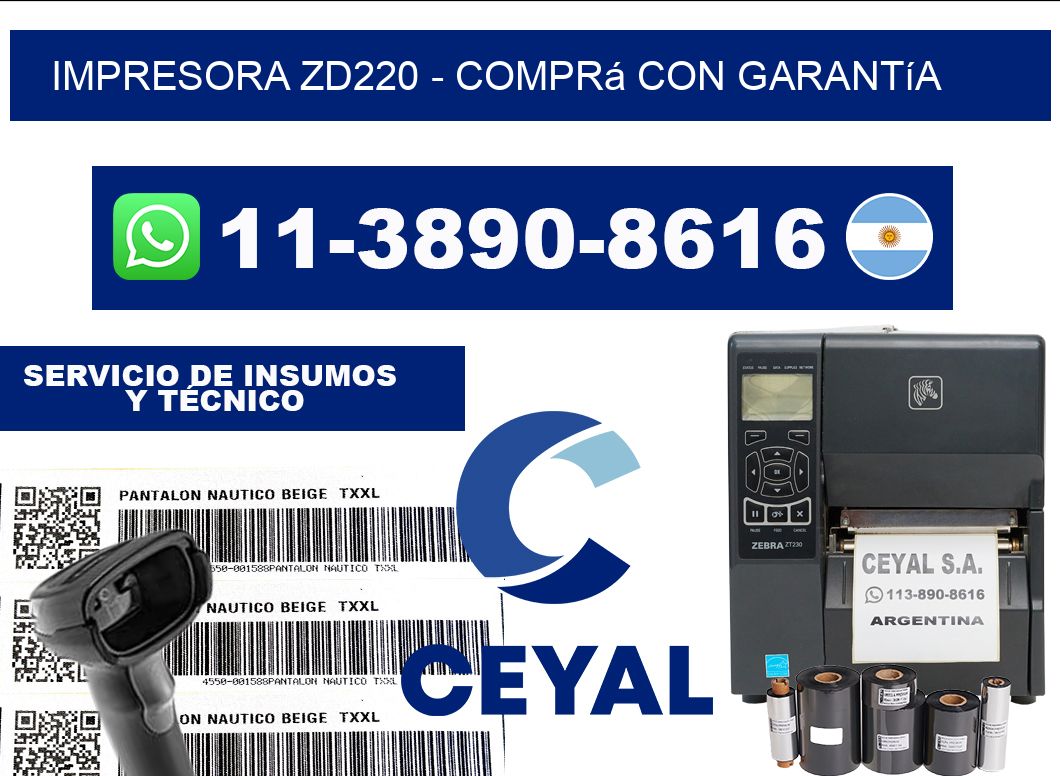 IMPRESORA ZD220 - Comprá con garantía
