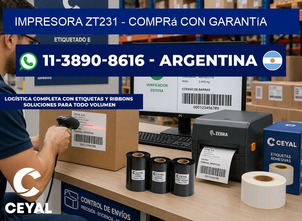 IMPRESORA ZT231 - Comprá con garantía