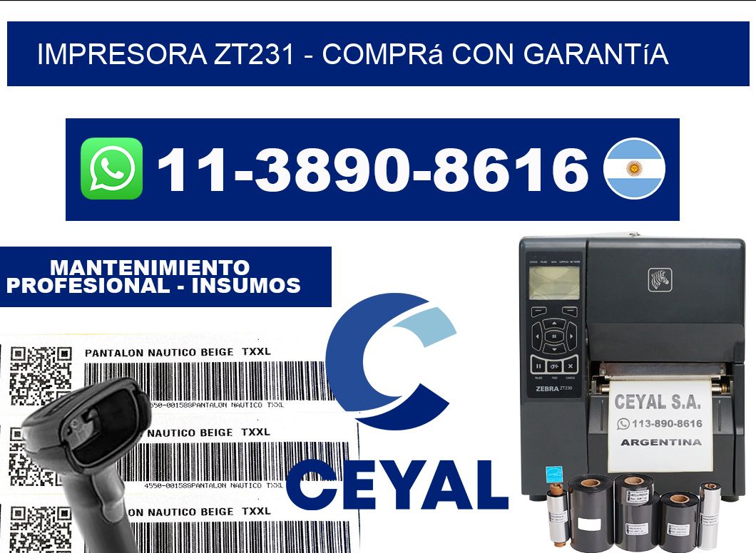 IMPRESORA ZT231 - Comprá con garantía