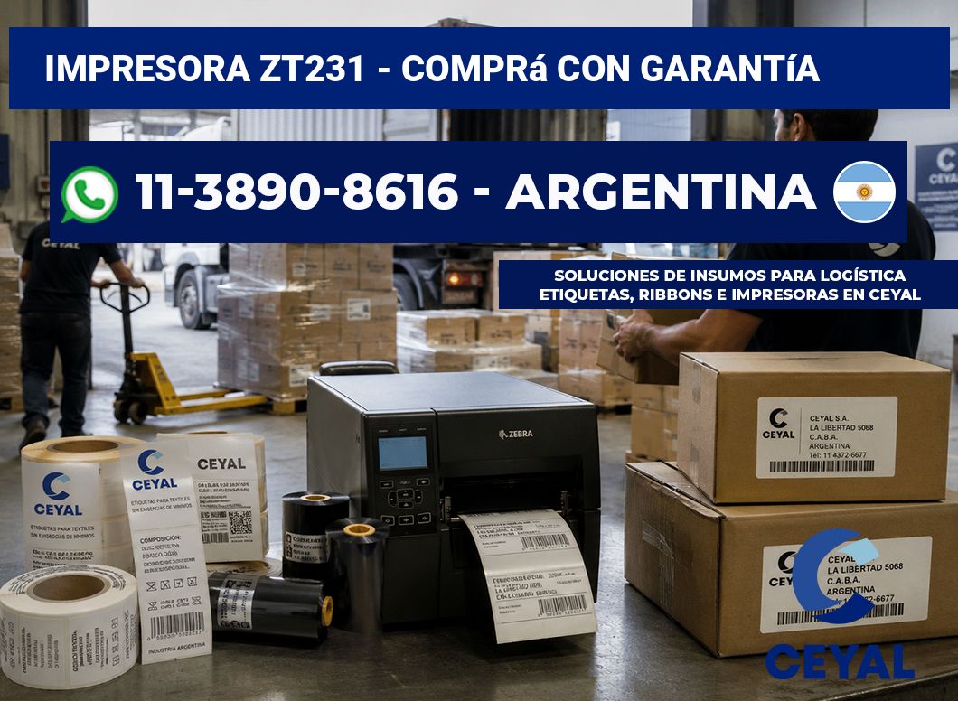 IMPRESORA ZT231 – Comprá con garantía