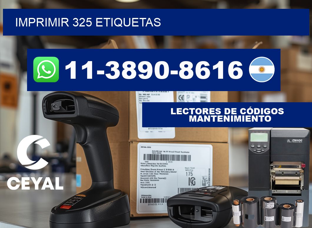 IMPRIMIR 325 ETIQUETAS
