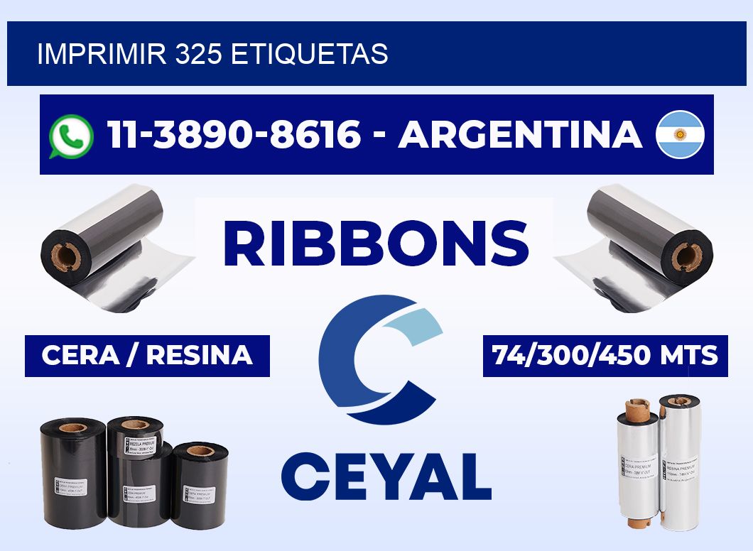 IMPRIMIR 325 ETIQUETAS