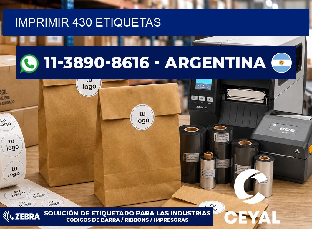 IMPRIMIR 430 ETIQUETAS