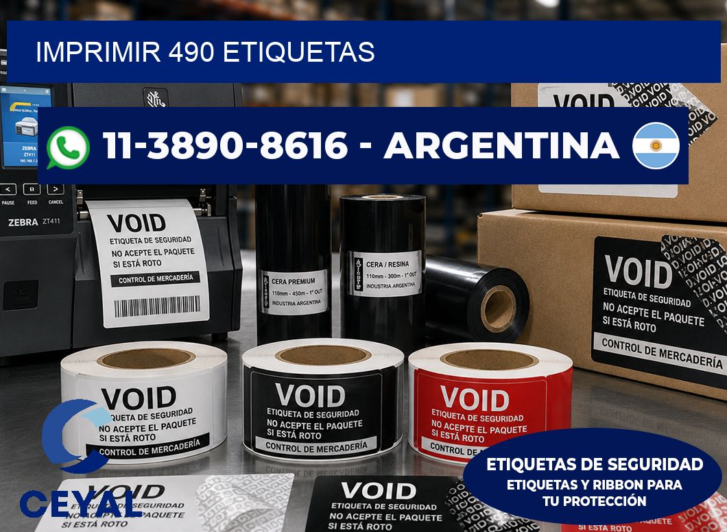 IMPRIMIR 490 ETIQUETAS