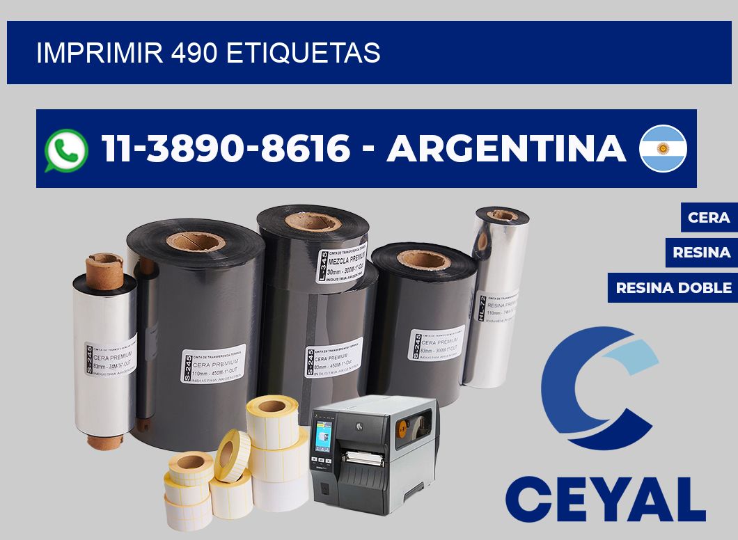 IMPRIMIR 490 ETIQUETAS