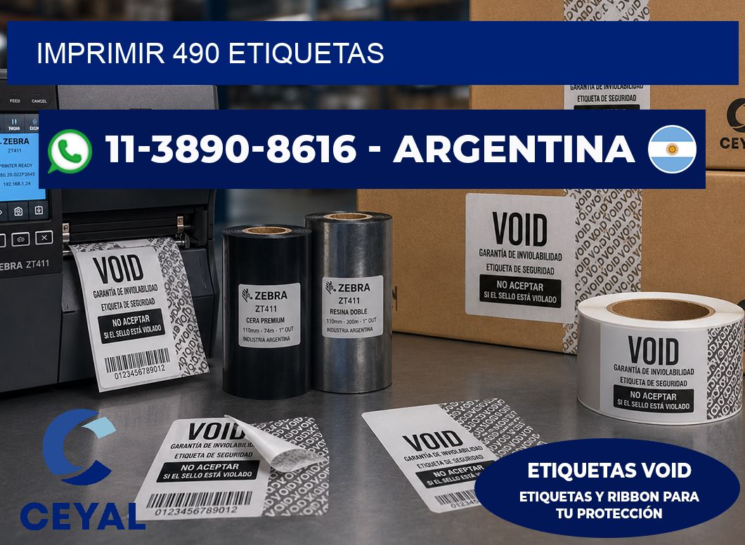 IMPRIMIR 490 ETIQUETAS