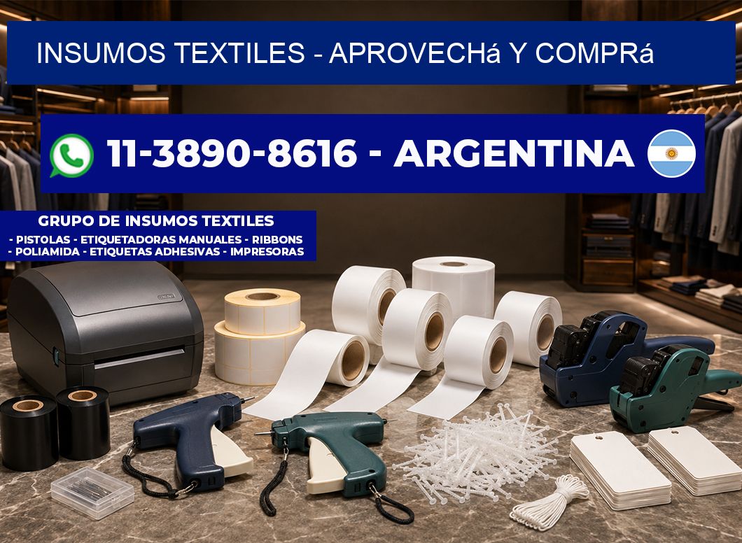 INSUMOS TEXTILES - Aprovechá y comprá