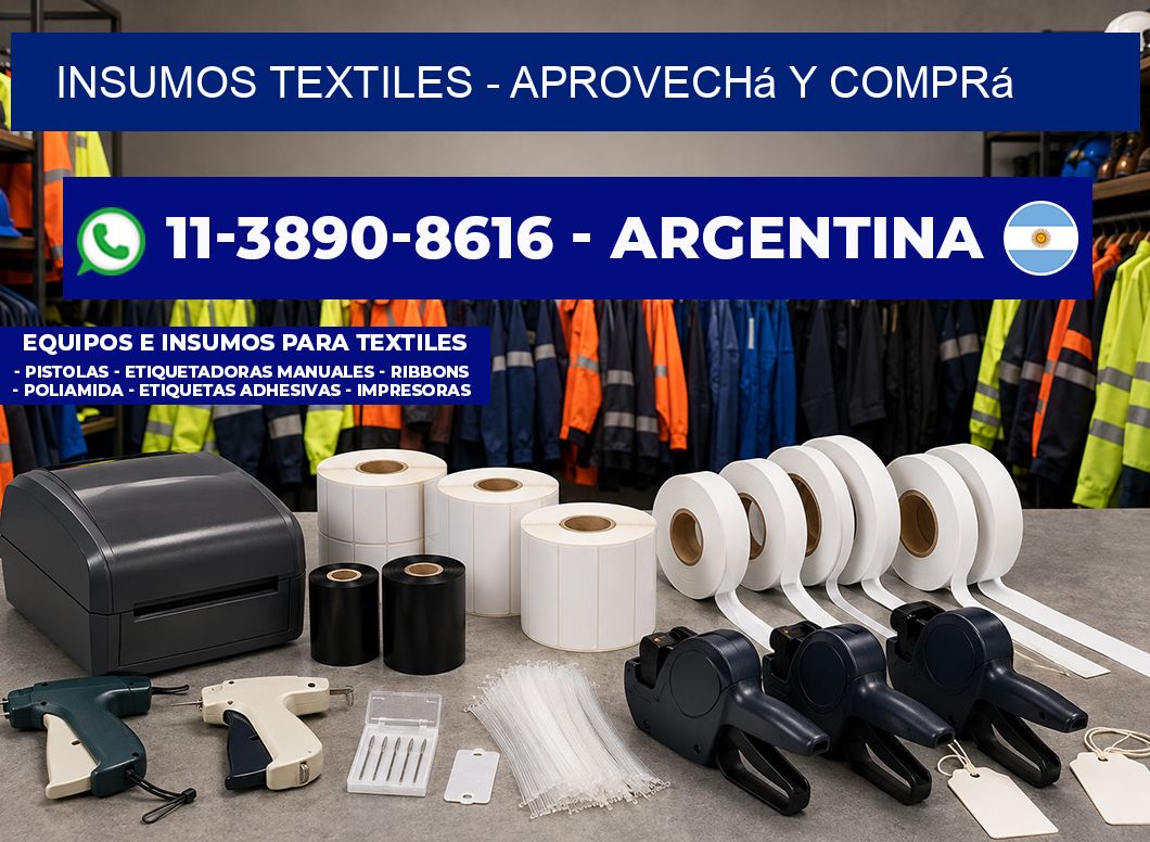 INSUMOS TEXTILES - Aprovechá y comprá