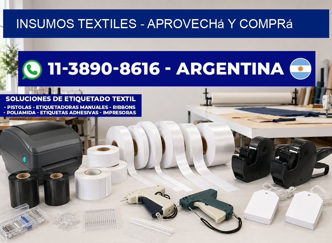 INSUMOS TEXTILES - Aprovechá y comprá
