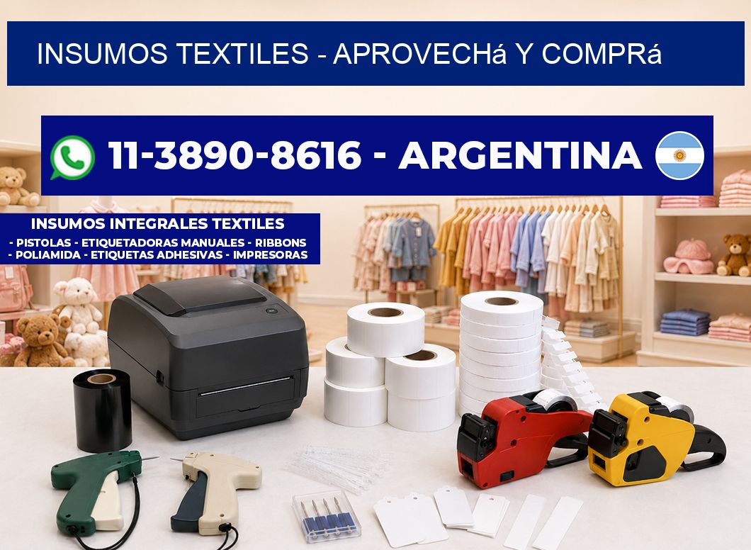INSUMOS TEXTILES – Aprovechá y comprá