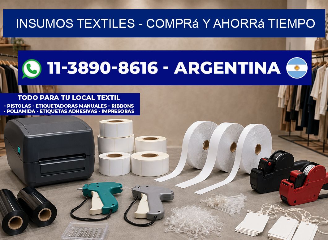INSUMOS TEXTILES - Comprá y ahorrá tiempo