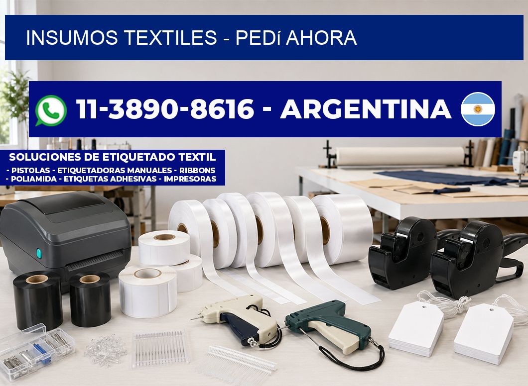INSUMOS TEXTILES - Pedí ahora