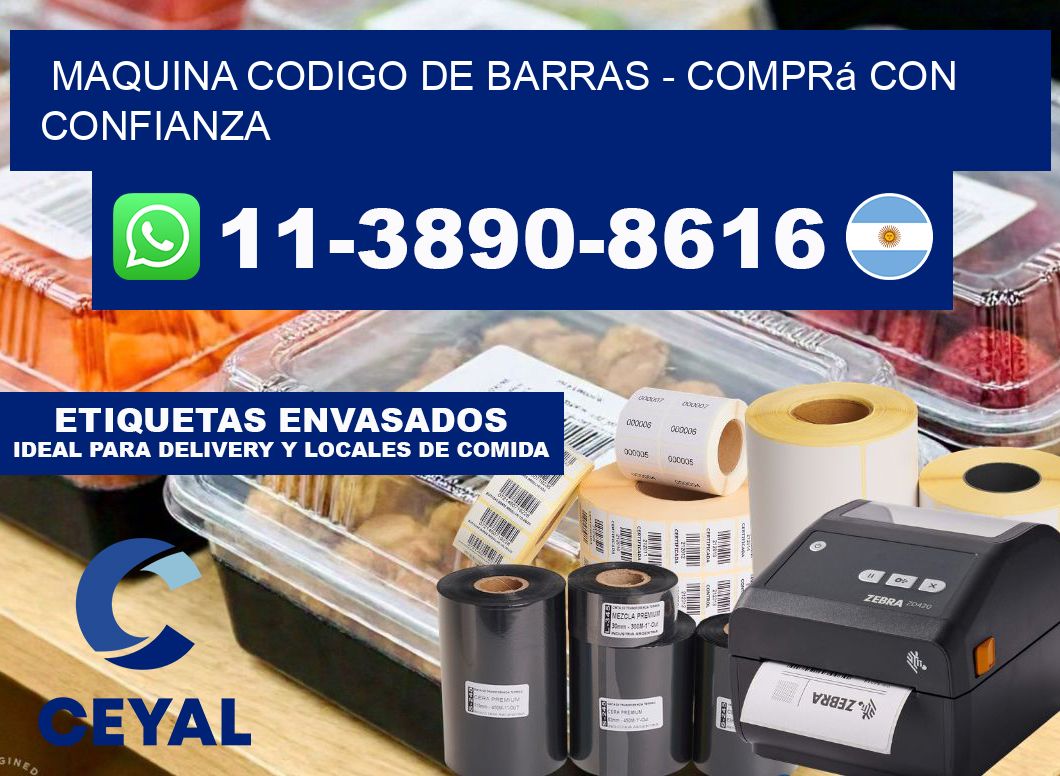 MAQUINA CODIGO DE BARRAS - Comprá con confianza