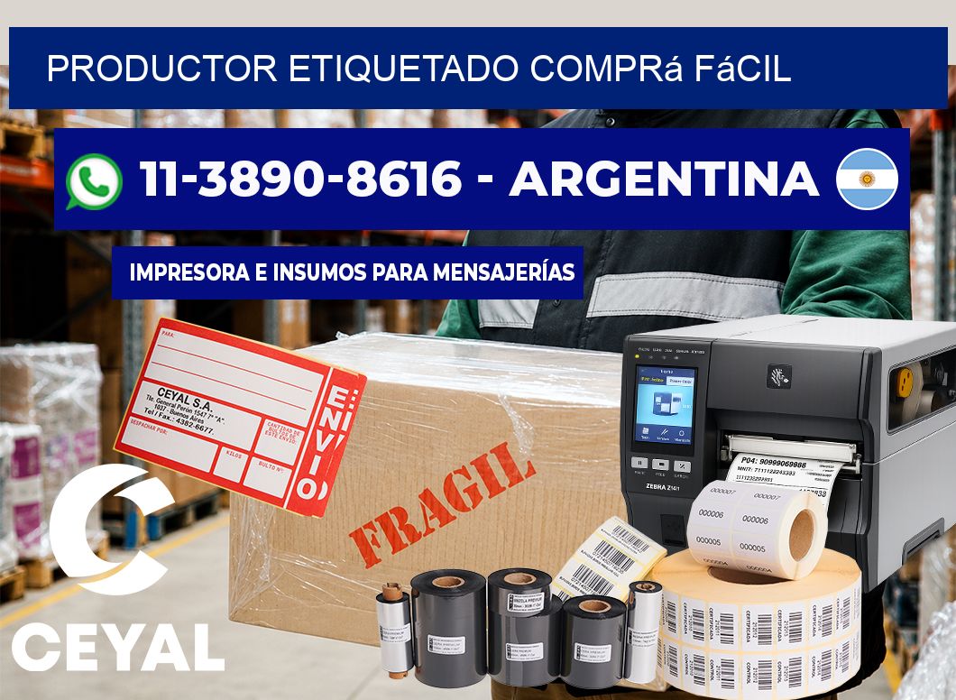 PRODUCTOR ETIQUETADO Comprá fácil