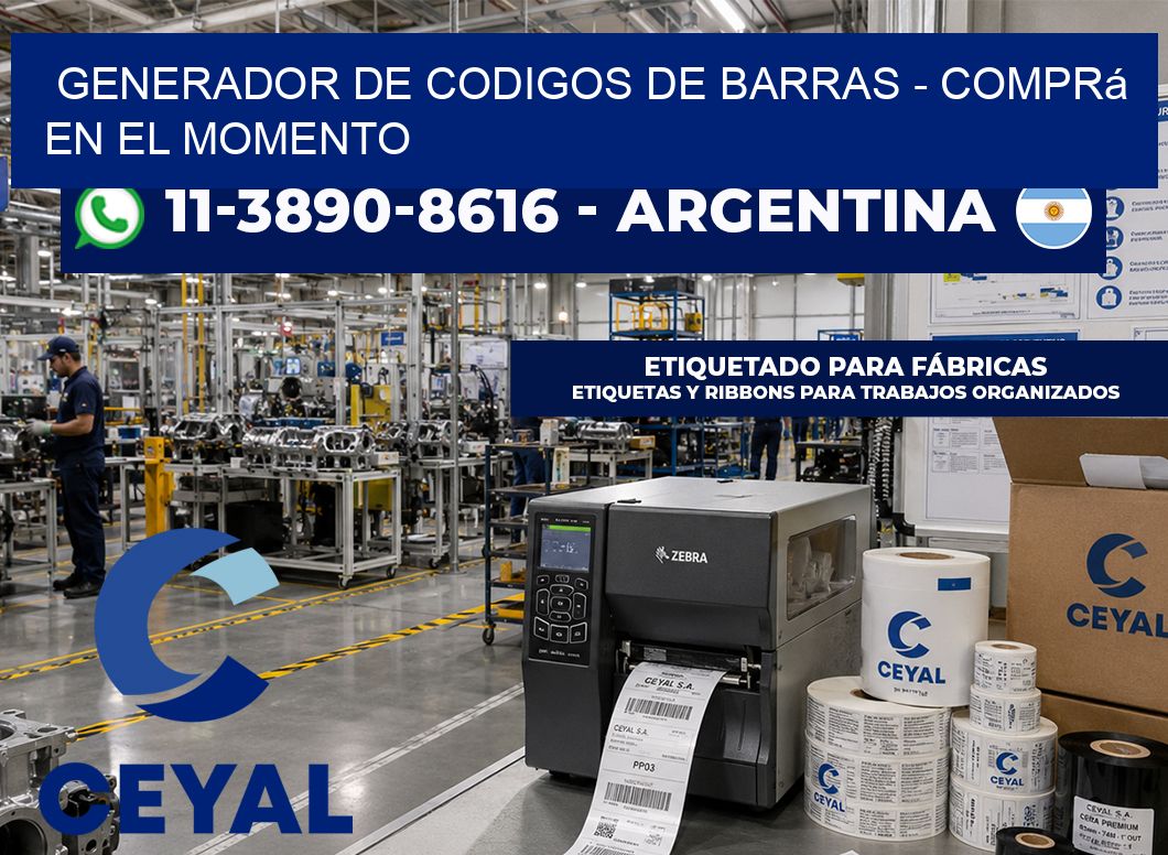generador de codigos de barras – Comprá en el momento