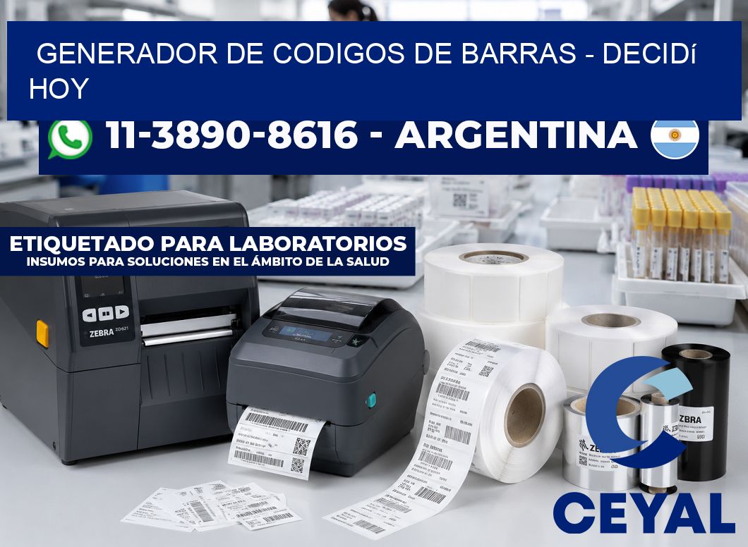 generador de codigos de barras - Decidí hoy