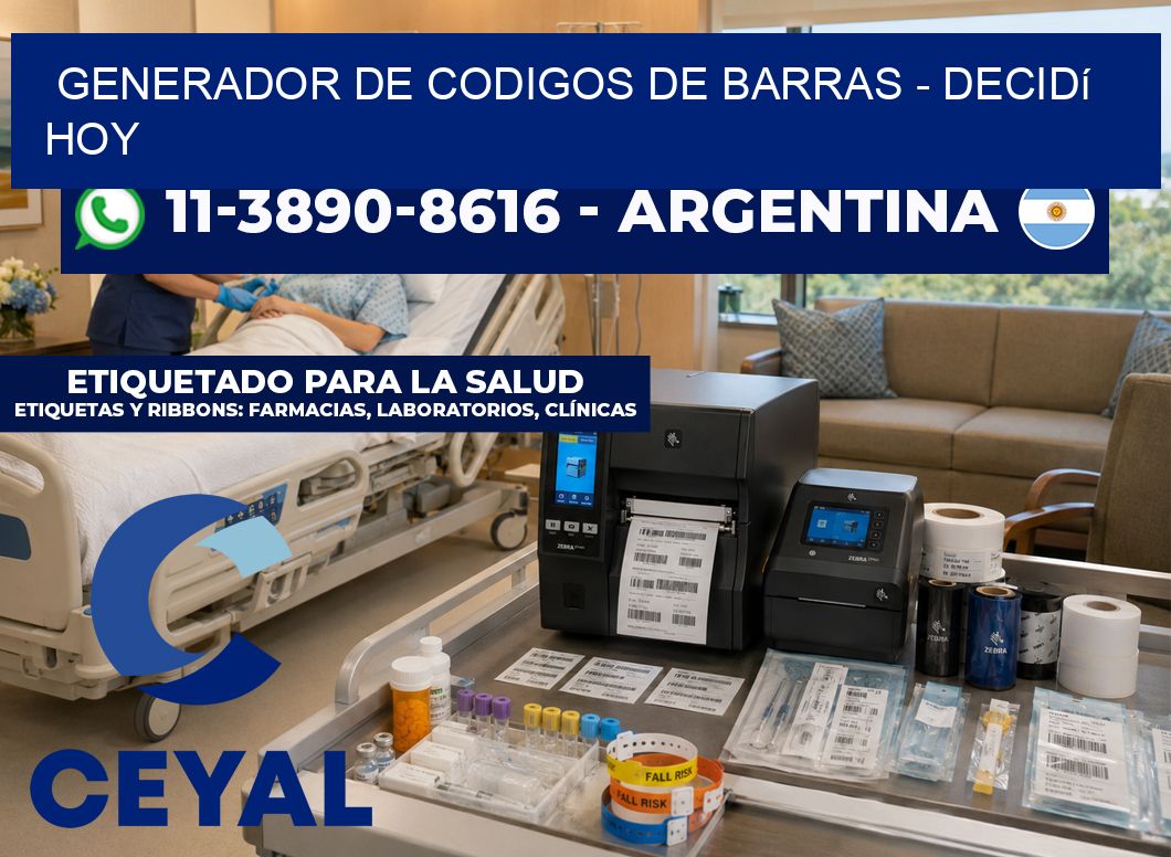 generador de codigos de barras - Decidí hoy