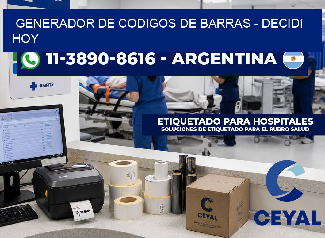 generador de codigos de barras – Decidí hoy