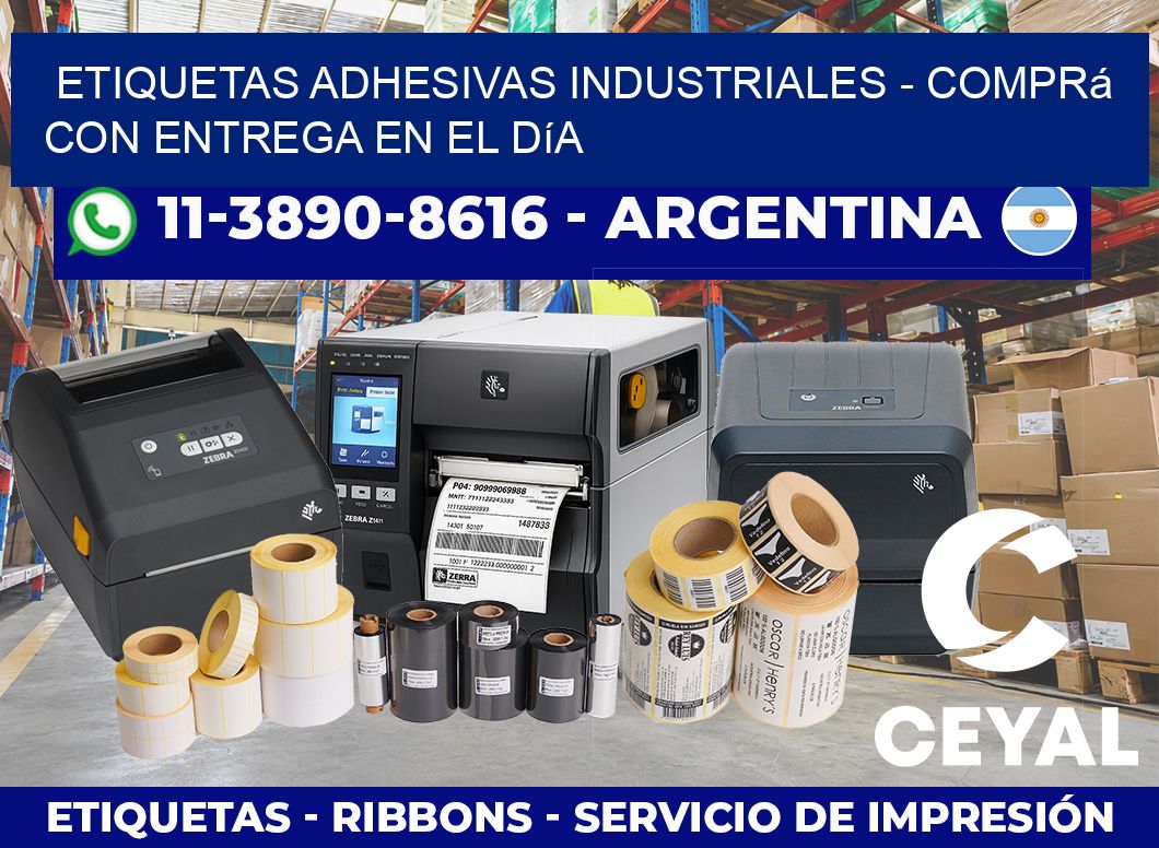 ETIQUETAS ADHESIVAS INDUSTRIALES - Comprá con entrega en el día